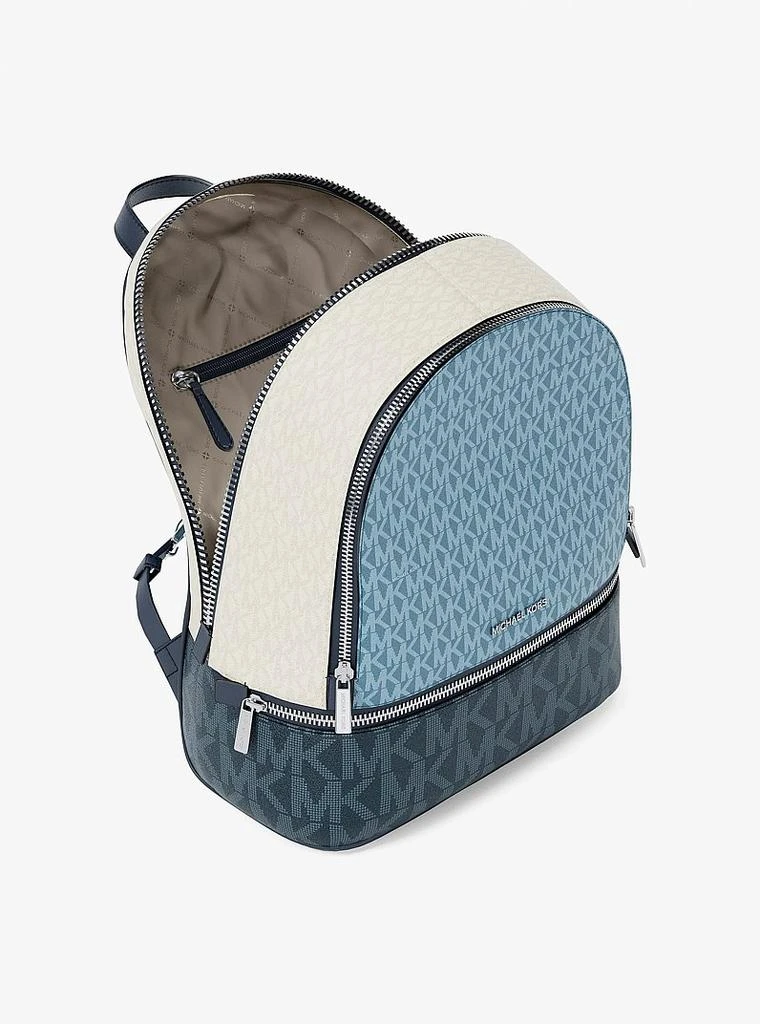 Michael Kors Rhea Medium Color-Block Signature Logo Backpack  display picture 2