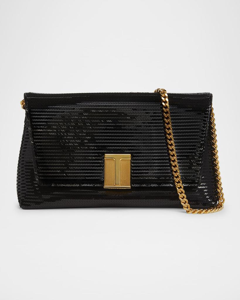 TOM FORD L1841LCL071X1B033 関税送料込 Tom Ford Tom Ford Logo Stamp Zipped Clutch Bag - Handbags