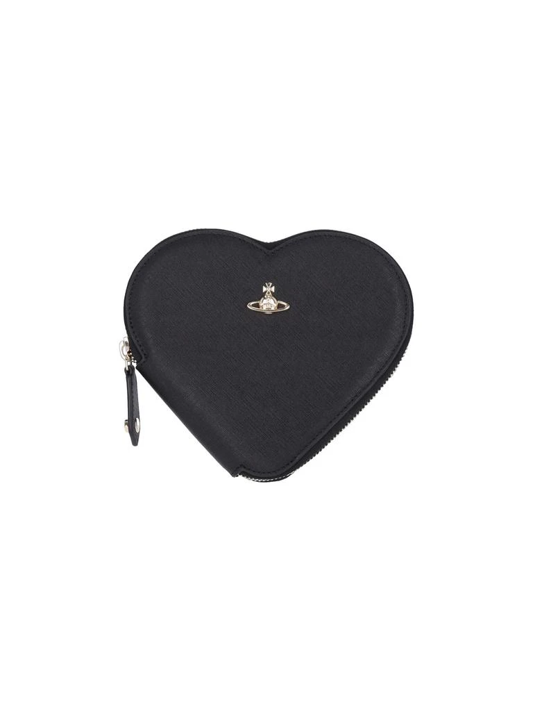 Vivienne Westwood Vivienne Westwood Heart Shaped Zip-Up Crossbody Bag 1