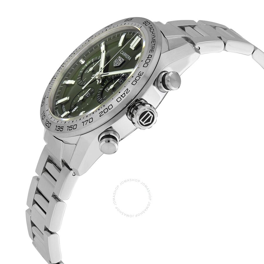 Tag Heuer Carrera Chronograph Automatic Green Dial Men's Watch CBN2A10.BA0643