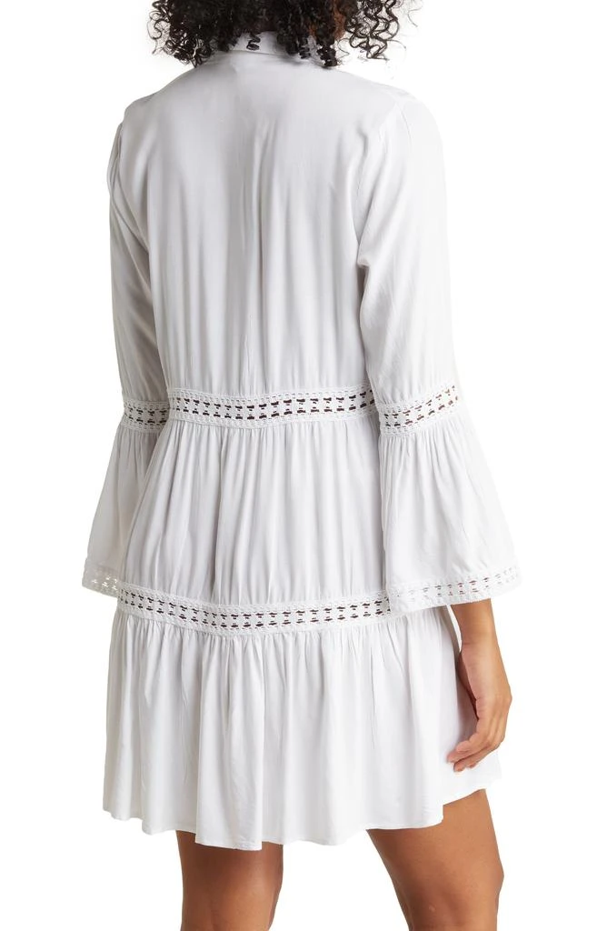 BOHO ME Lace Stripe Bell Sleeve Dress 2