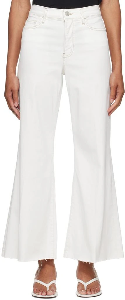 FRAME White 'Le Palazzo Crop' Jeans 1