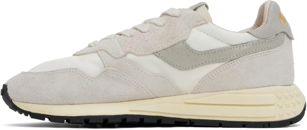 Autry Gray & White Reelwind Low Sneakers 3
