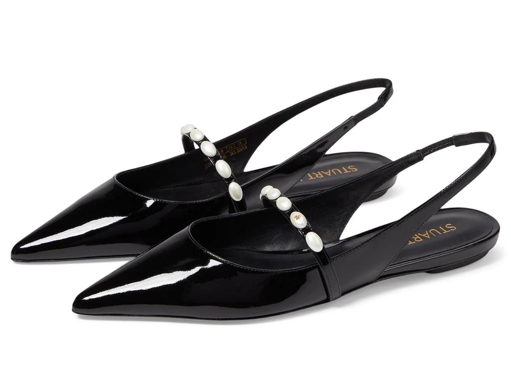 Stuart Weitzman Emlia Pearlita Slingback Flat 1