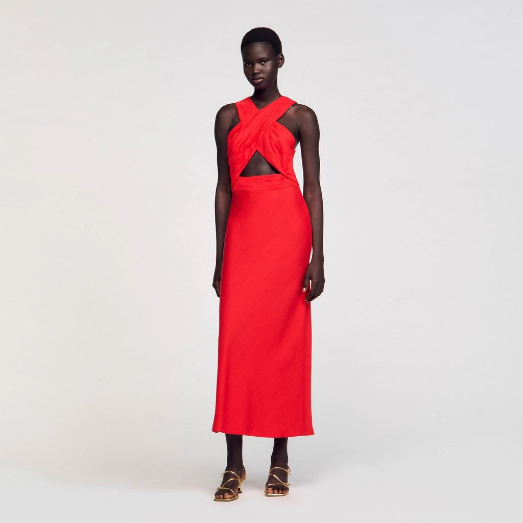 Sandro Maxi wraparound dress 1