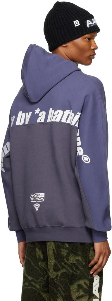 AAPE by A Bathing Ape Purple Paneled Hoodie 3