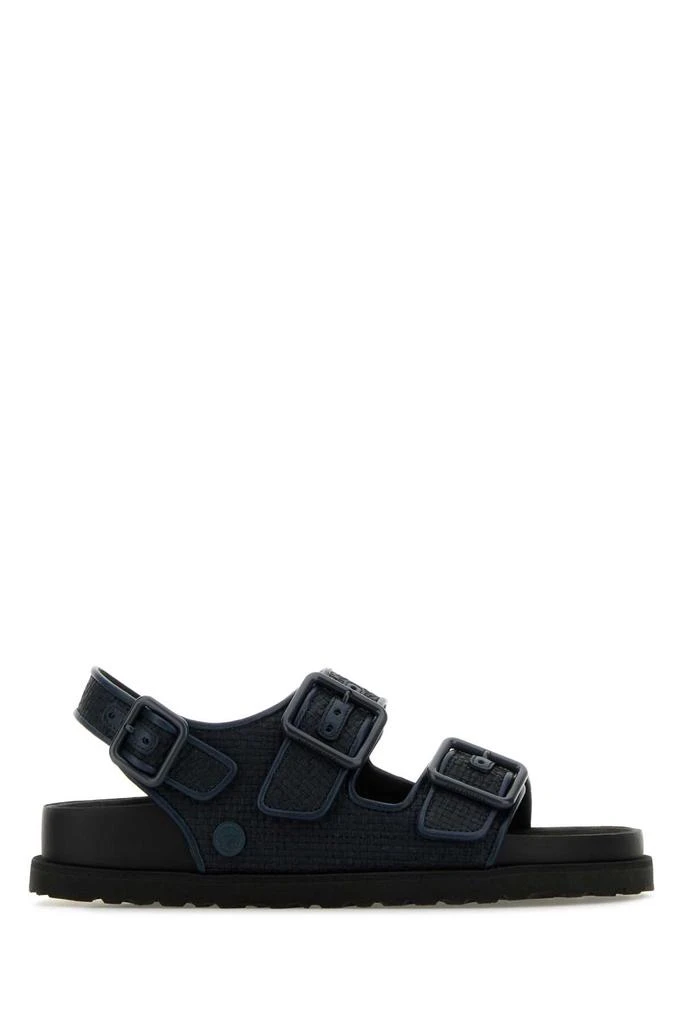 Birkenstock 1774 Navy Blue Raffia Milano Sandals 1
