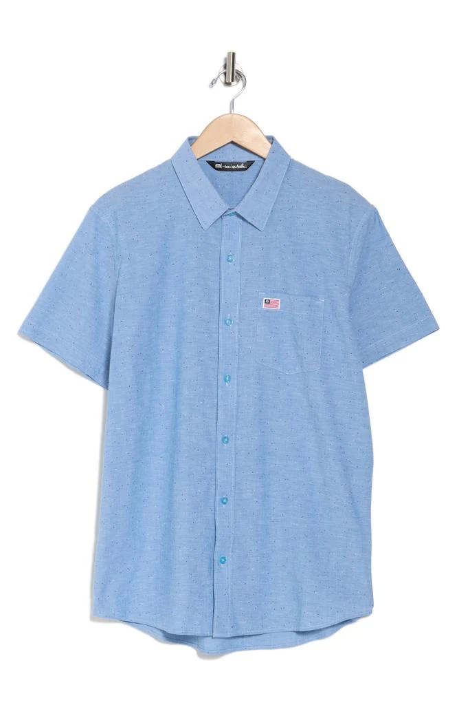 Travis Mathew Eagle Pride Short Sleeve Button-Up Shirt 3