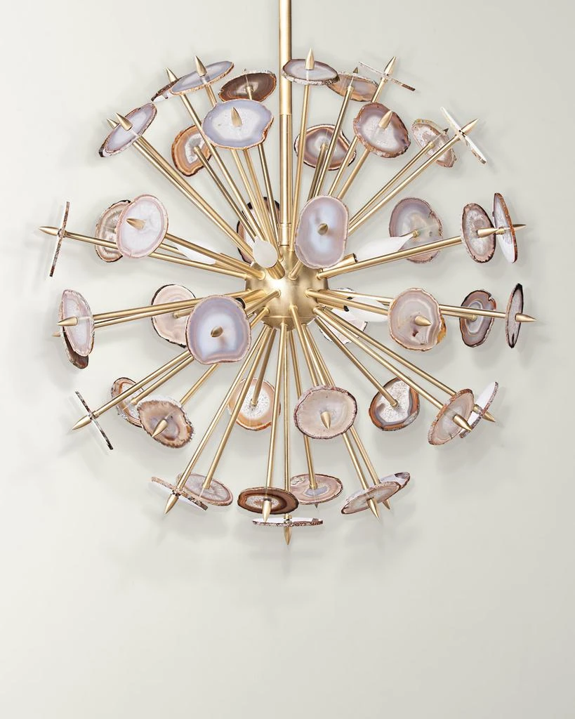 William D Scott Agate Burst Chandelier 1