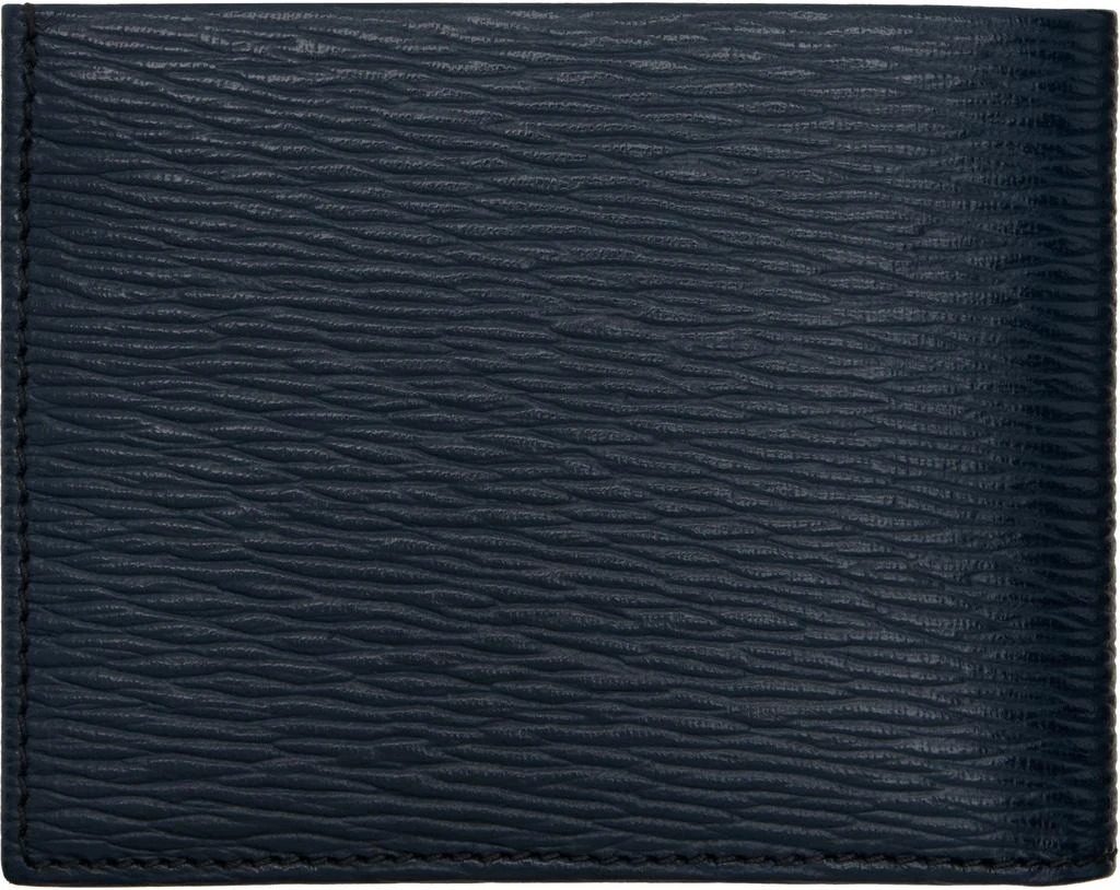 Salvatore Ferragamo Navy Gancini ID Window Wallet 2