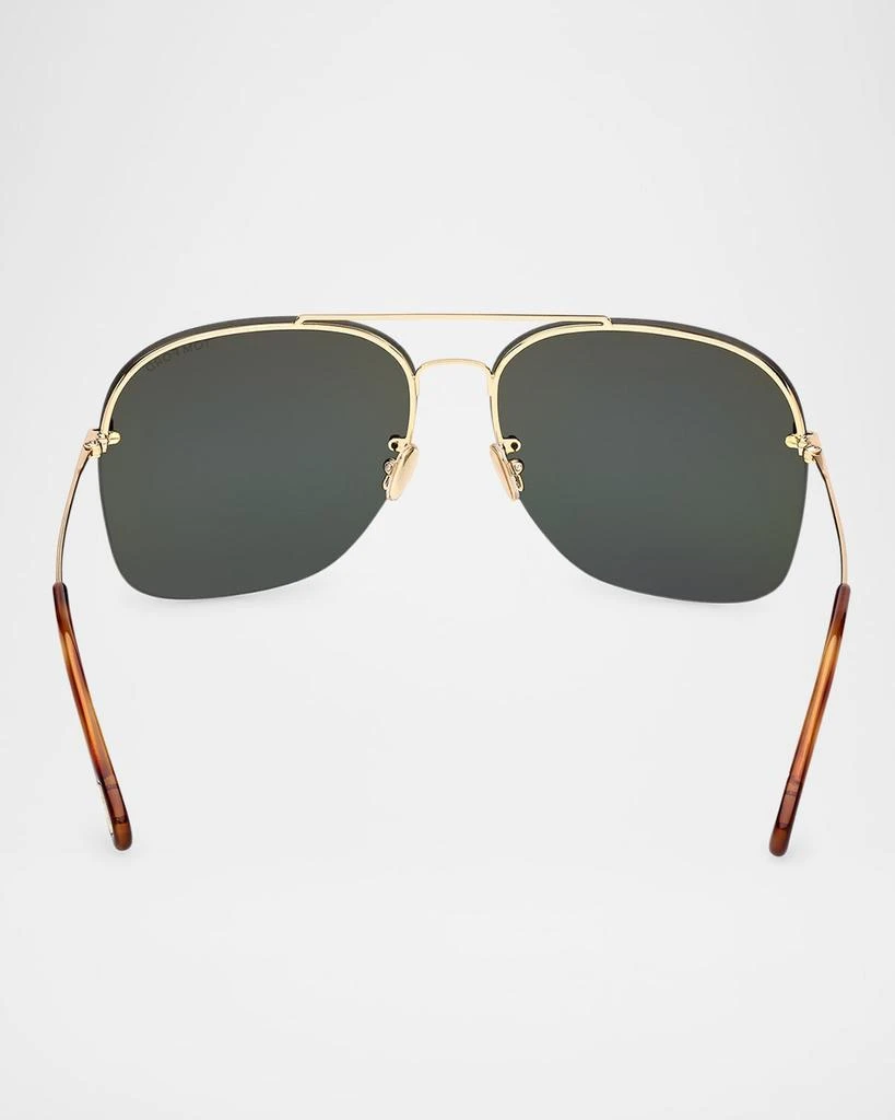 Tom Ford Men's Mackenzie-02 Metal Photochromic Aviator Sunglasses 5