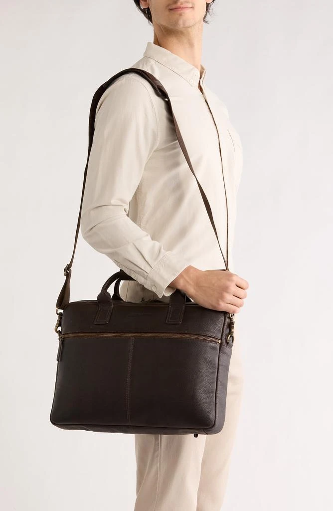 Johnston 
Murphy Pebbled Leather Briefcase 2