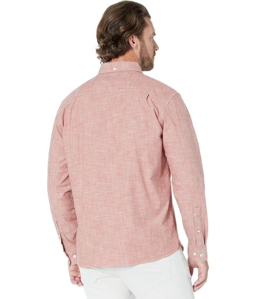 L.L.BEAN Comfort Stretch Chambray Shirt Long Sleeve Traditional Fit 2