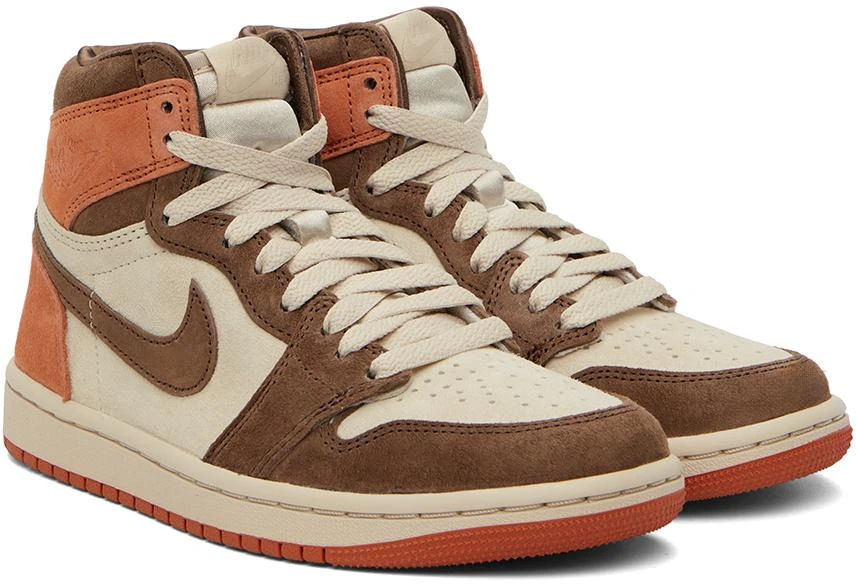 Jordan Beige & Brown Air Jordan 1 High Sneakers 4