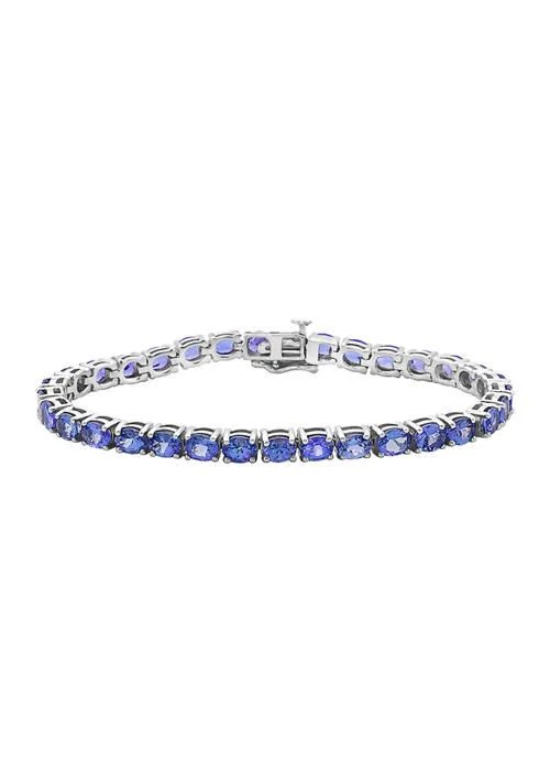 Effy 9.69 ct. t.w. Tanzanite Bracelet in Sterling Silver