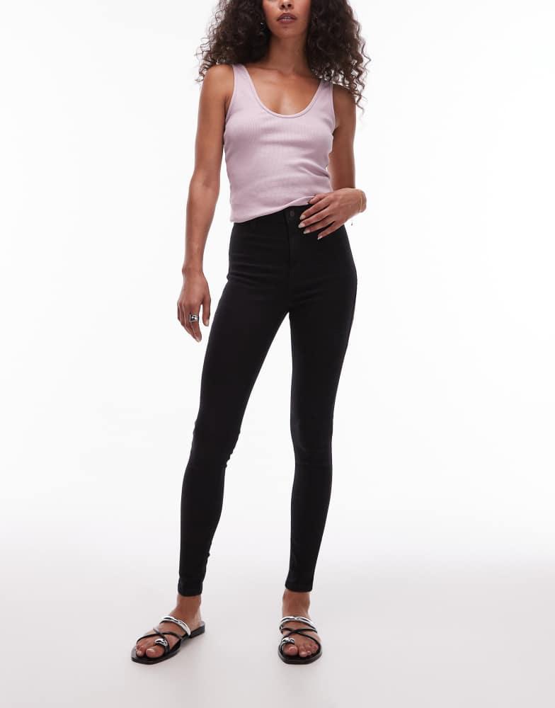 Topshop Topshop Joni high rise skinny jean in vintage black