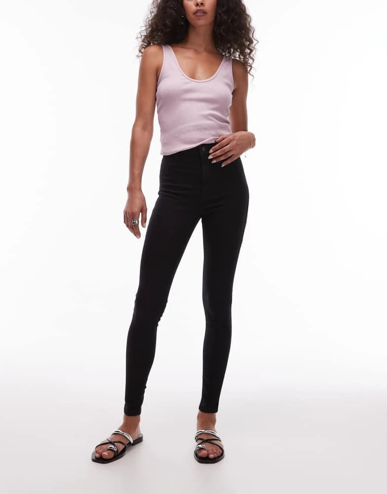 Topshop Topshop Joni high rise skinny jean in vintage black 1