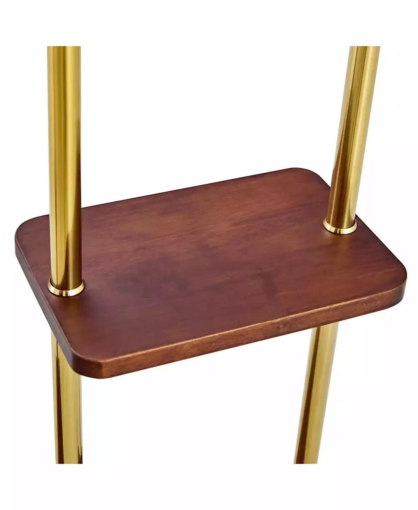 Streamdale Furniture 70" Industrial Coat Rack - Wood 
Steel, Double Hanger, Storage 8