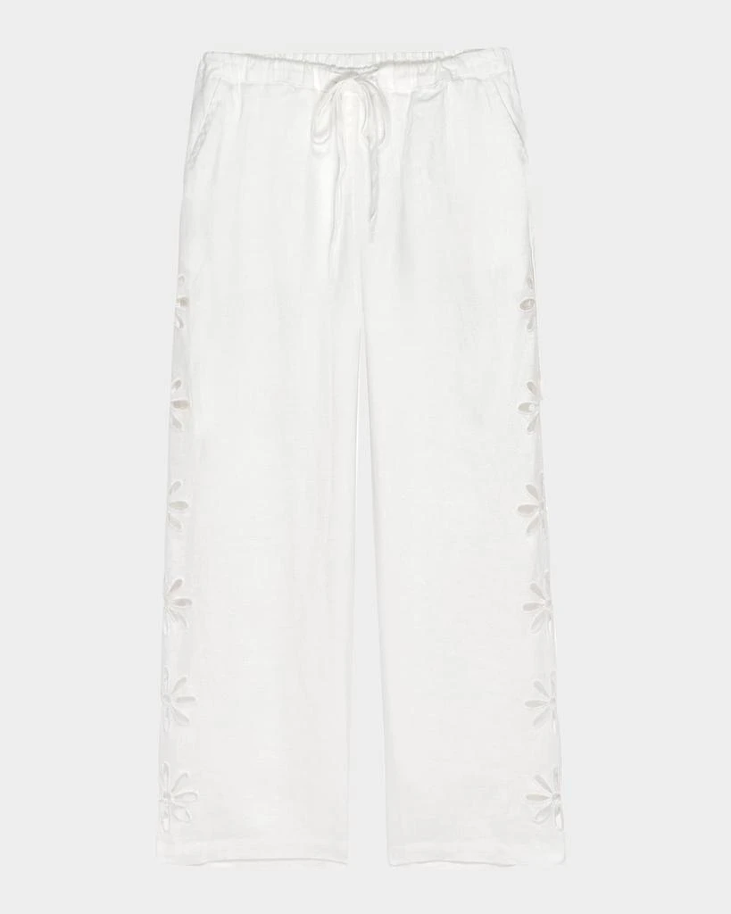 Rails Emmie Floral Cutout Linen Pants 1