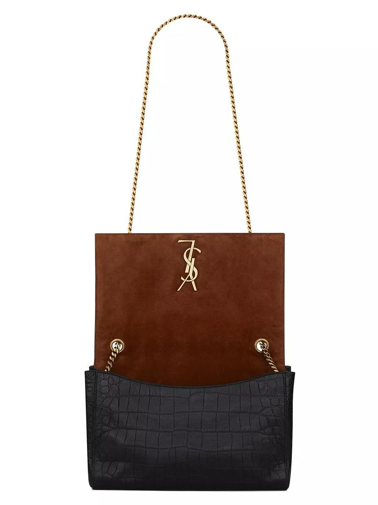 Yves Saint Laurent Kate Medium Reversible Chain Shoulder Bag in Suede and Crocodile-Embossed Leather 4