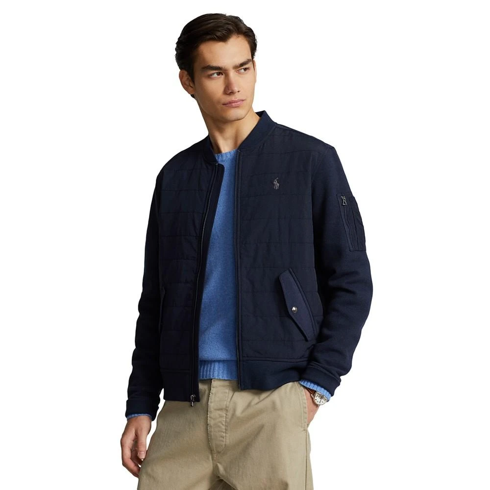 Polo Ralph Lauren Men's Full-Zip Quilted Panel Bomber Sweatshirt 1