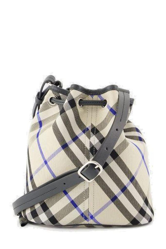 Burberry Burberry Mini Checked Drawstring Bucket bag