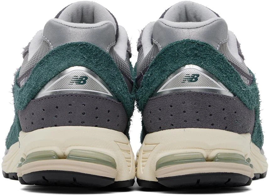New Balance Gray & Green 2002R Sneakers 2