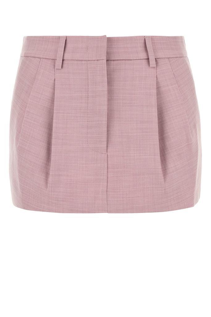 THE ANDAMANE Pink stretch polyester blend mini skirt