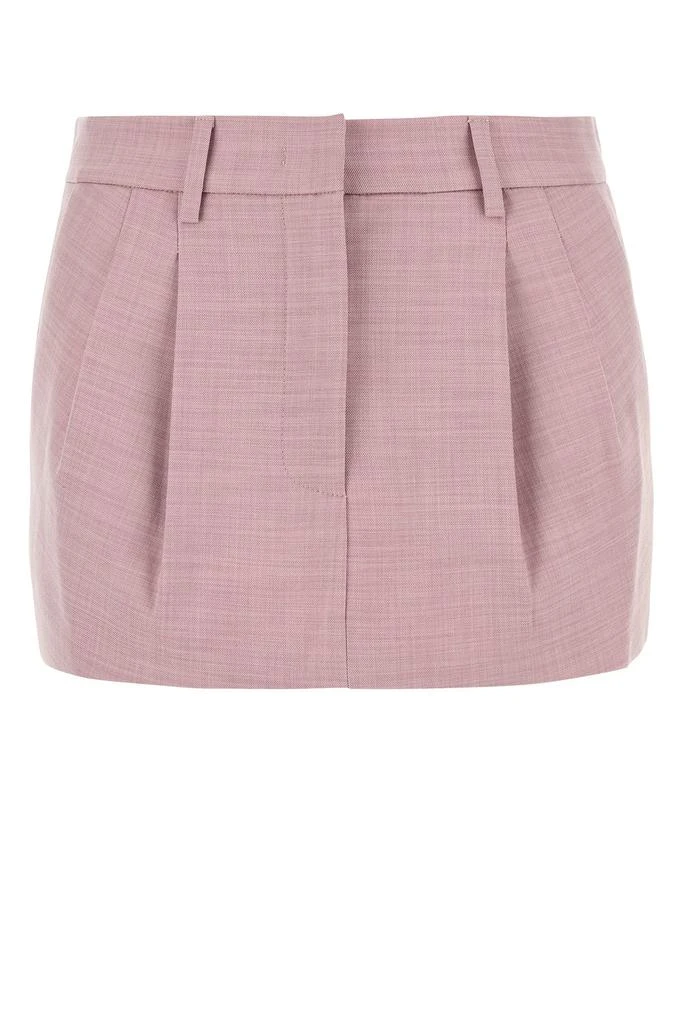 THE ANDAMANE Pink stretch polyester blend mini skirt 1
