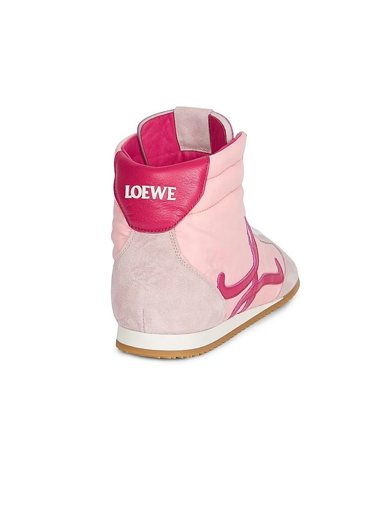 Loewe Ballet Runner 2.0 Suede 
Mesh High-Top Sneakers 3
