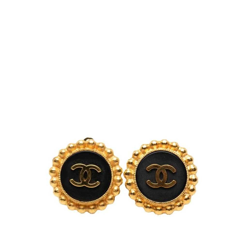 Chanel gold gold Plating Clip Earrings (Pre-Owned)