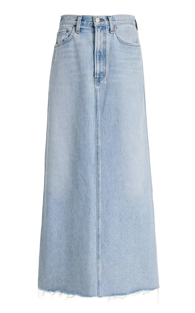 Agolde Agolde - Hilla Denim Maxi Skirt - Light Wash - 26 - Moda Operandi 1