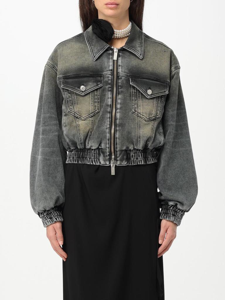 ジャケット BLUMARINE SINGLE-BREASTED SABL JACKET WITH FEATHERS BLUMARINE Blumarine Feather-Trim Sheer Coat - Jackets - Free