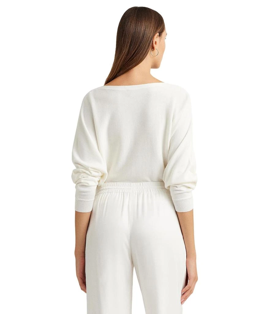 Ralph Lauren Cotton-Blend Dolman-Sleeve Sweater 2