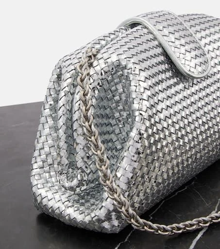 Bottega Veneta Lauren 1980 Medium leather clutch 6