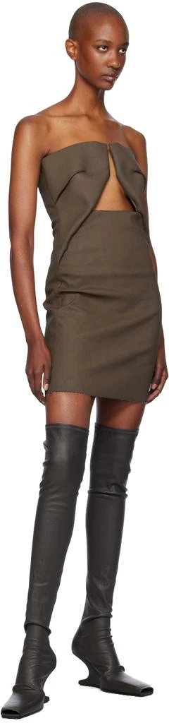 Rick Owens Gray Porterville Cantilever Tall Boots 5