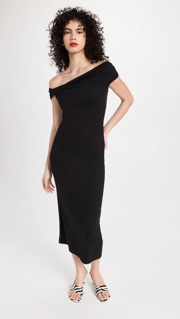 Reformation Jamen Off Shoulder Knit Midi Dress 1