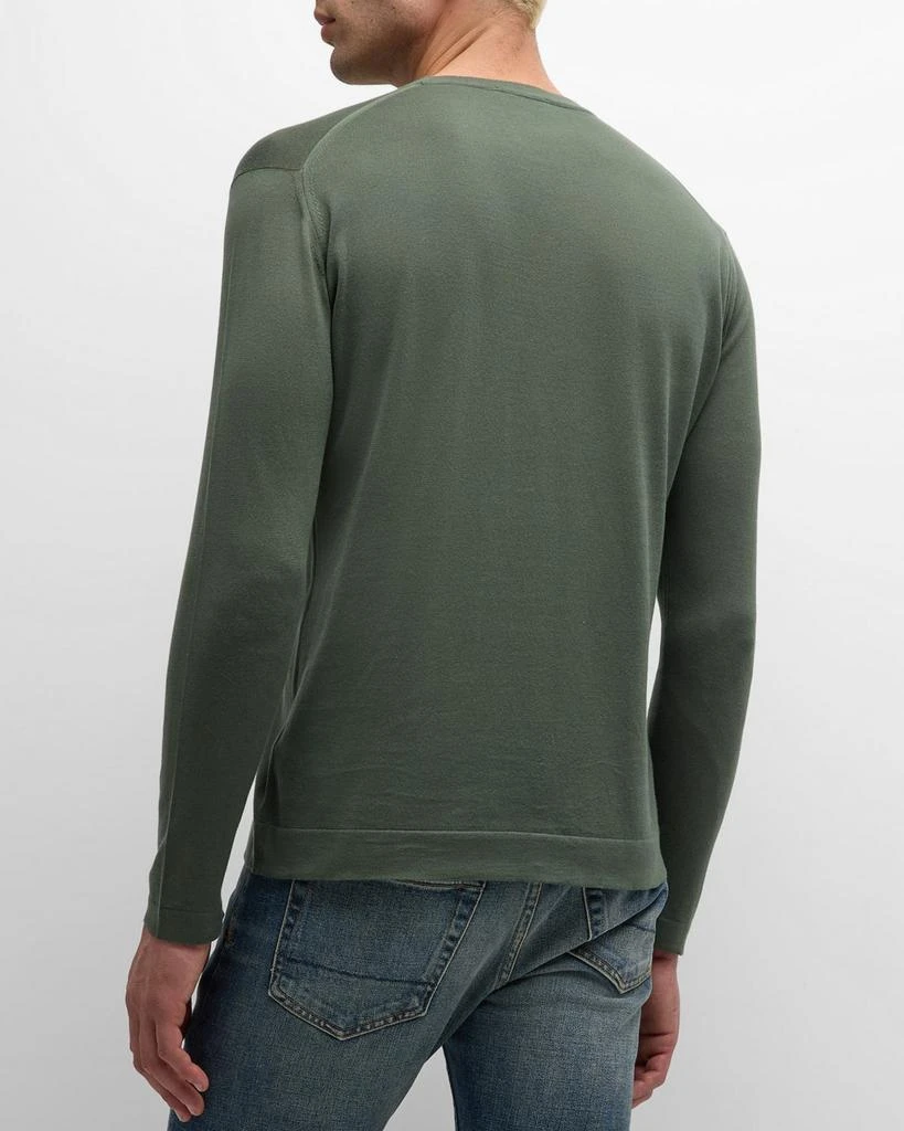 John Smedley Men's Weatherby Sea Island Cotton Crewneck Sweater 3