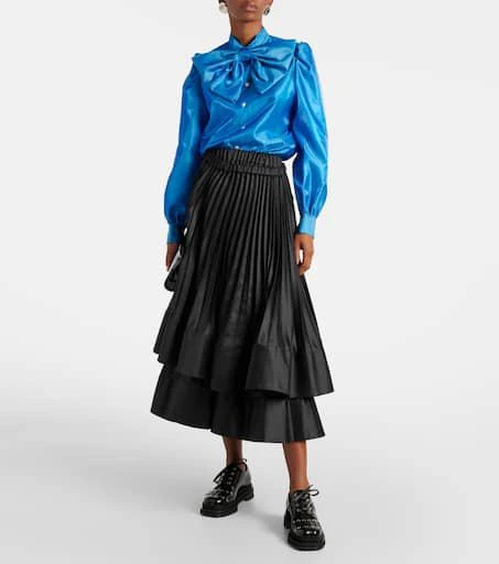 Noir Kei Ninomiya Bow-detail satin blouse 2
