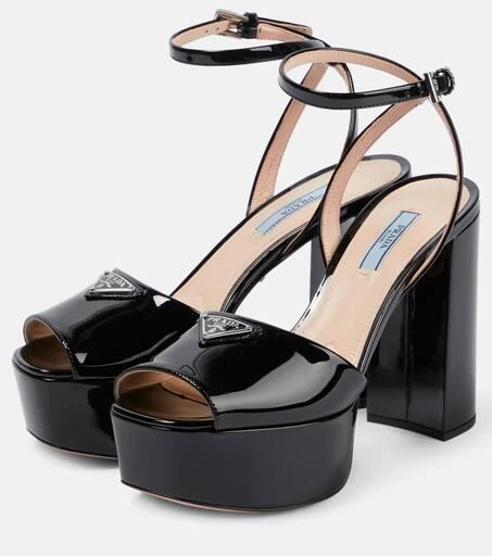 Prada Patent leather platform sandals 5