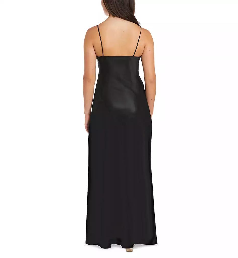 Morgan & Company Juniors' Embellished V-Neck Sleeveless Gown