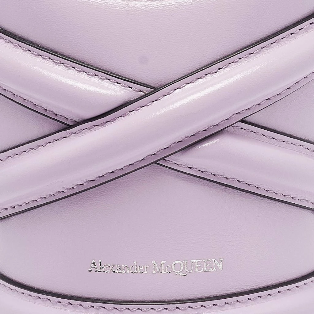 Alexander McQueen Alexander McQueen Lilac Leather Mini The Curve Bucket Bag 5