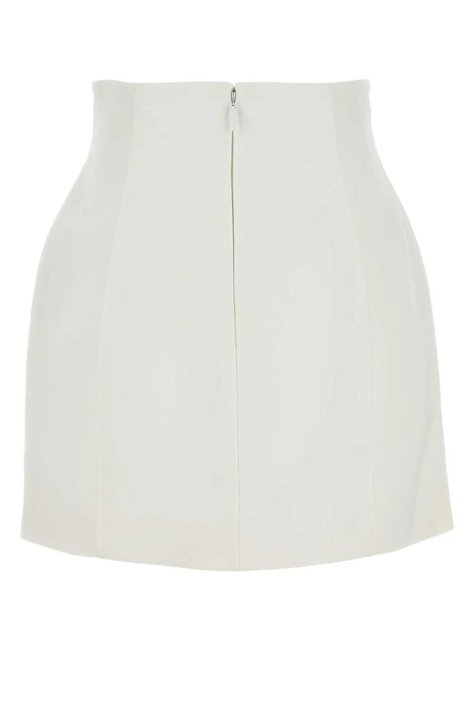 CAMILLA AND MARC White Stretch Polyester Blend Boyd Mini Skirt 2