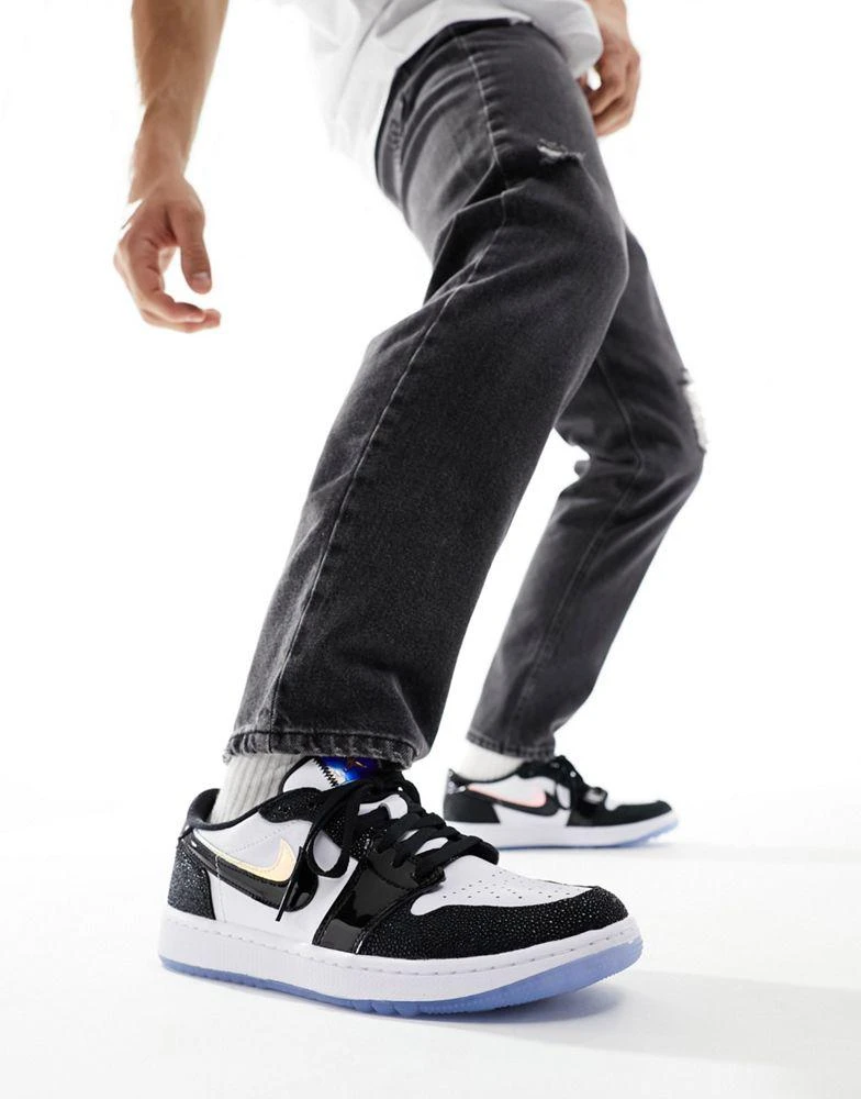 NIKE Nike Golf Air Jordan 1 low trainers in white and black 5