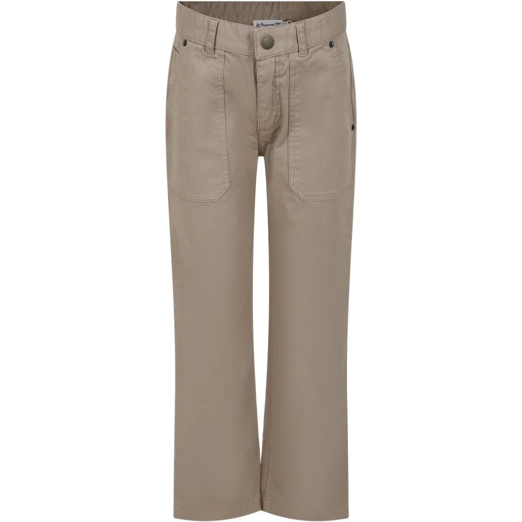 Bonpoint Brown Trousers For Boy With Logo 1