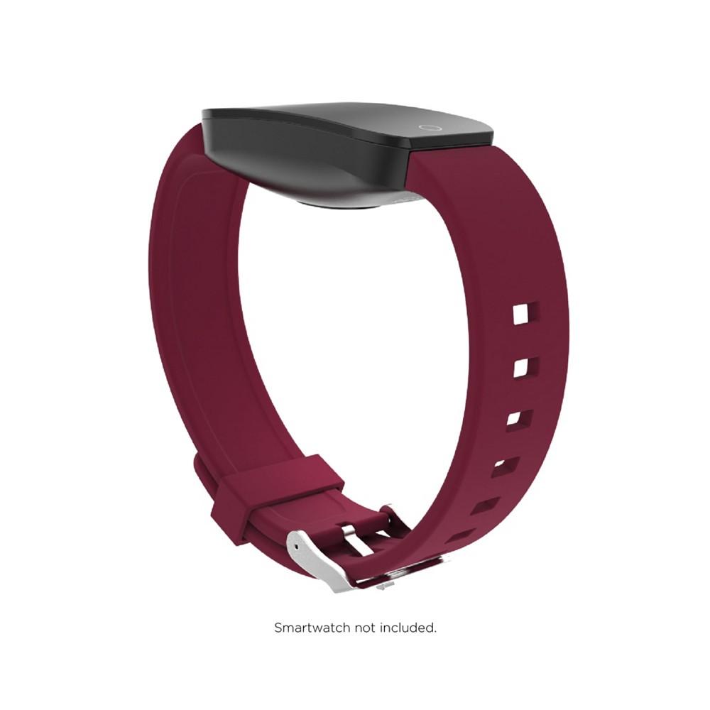 iTouch Active Unisex Maroon Black Extra Interchangeable Silicone Strap