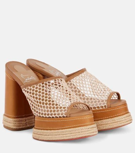 Christian Louboutin Almeja 130 platform espadrille mules 1