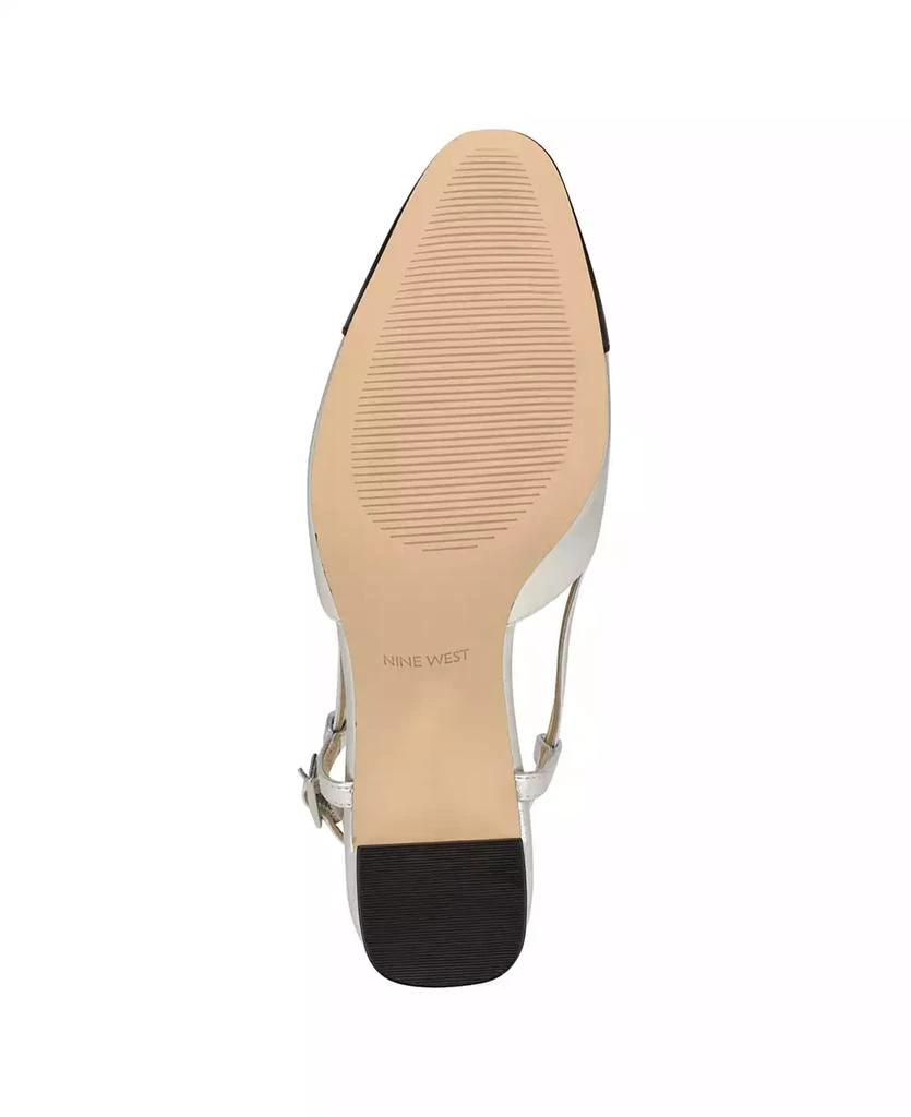 Nine West Women's Unda Slingback Block Heel Pumps 5