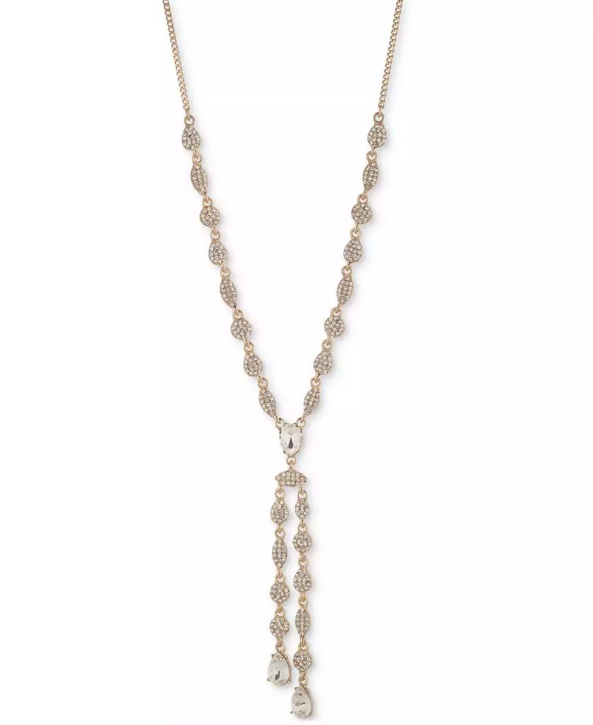 Givenchy Pear-Shape Crystal Lariat Necklace, 16