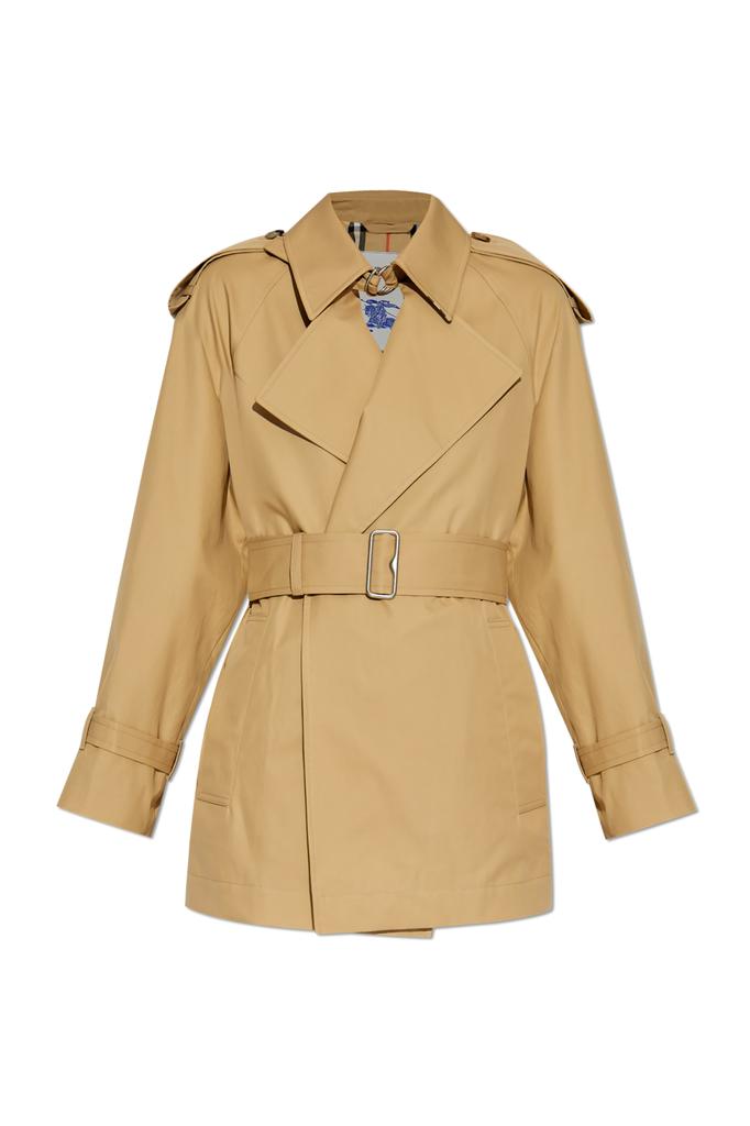Burberry Khaki cotton blend trench coat - Coats - BeyondStyle